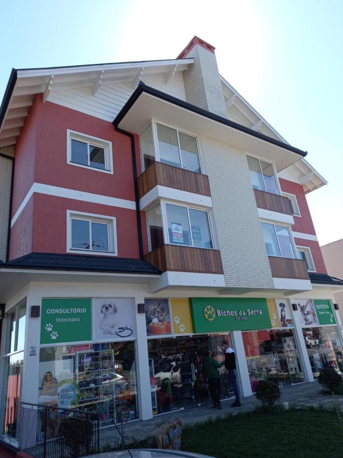 Gramado - Apartamento Aconchegante Com Lareira E Churrasqueira ภายนอก รูปภาพ